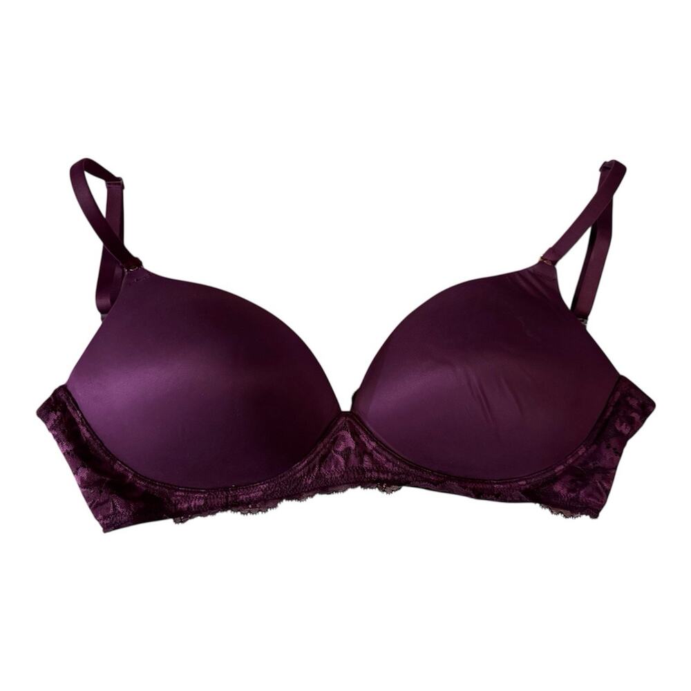 Victoria's Secret Body by Victoria wireless nursing bra deep purple,Size 36DDD